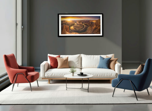 Horseshoe Bend - "Embracing the Sunset" Fine Art Print