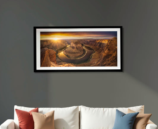 Horseshoe Bend - "Embracing the Sunset" Fine Art Print