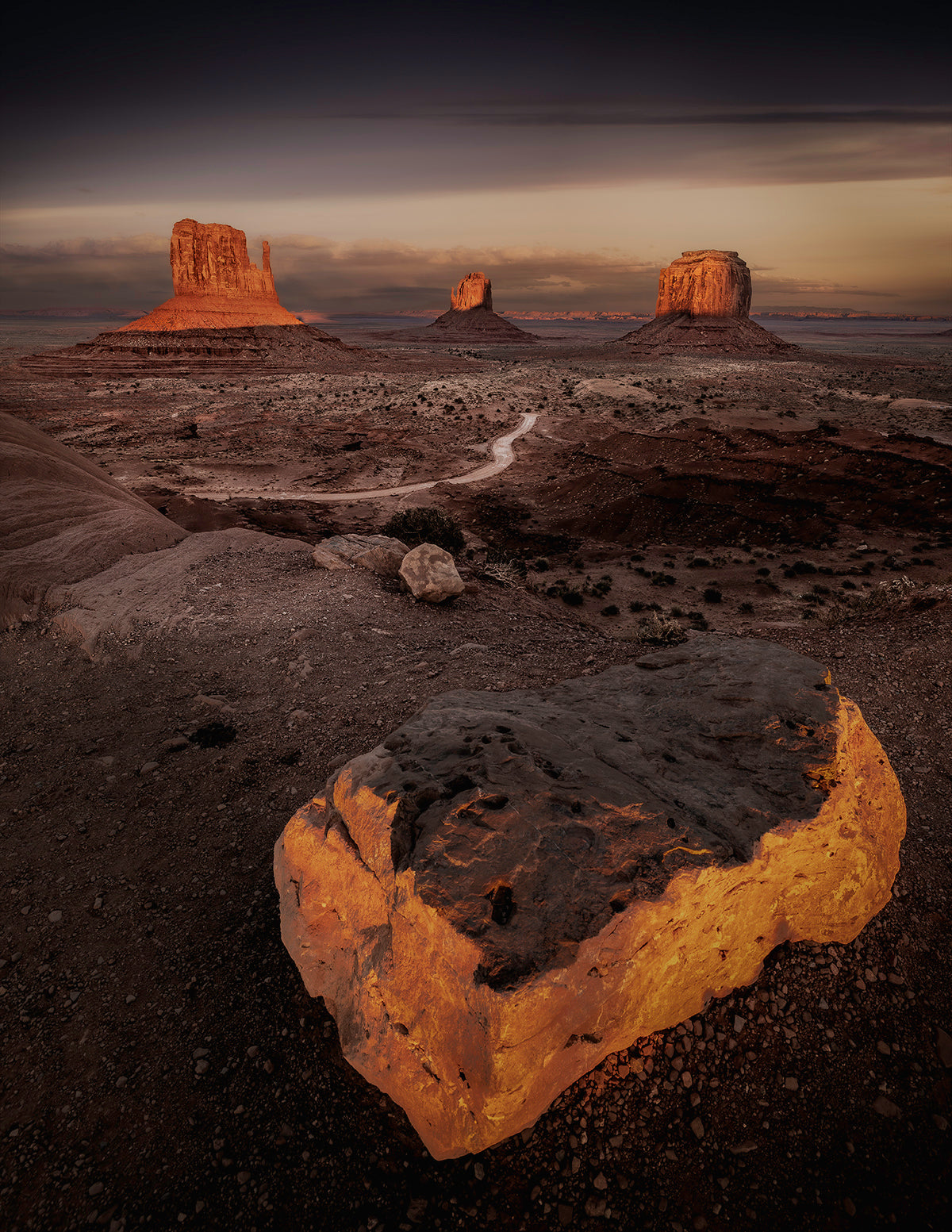 Monument Valley Sunset – “Sculpted by Time” Fine Art Print