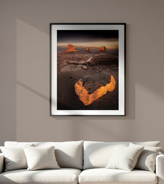 Monument Valley Sunset – “Sculpted by Time” Fine Art Print