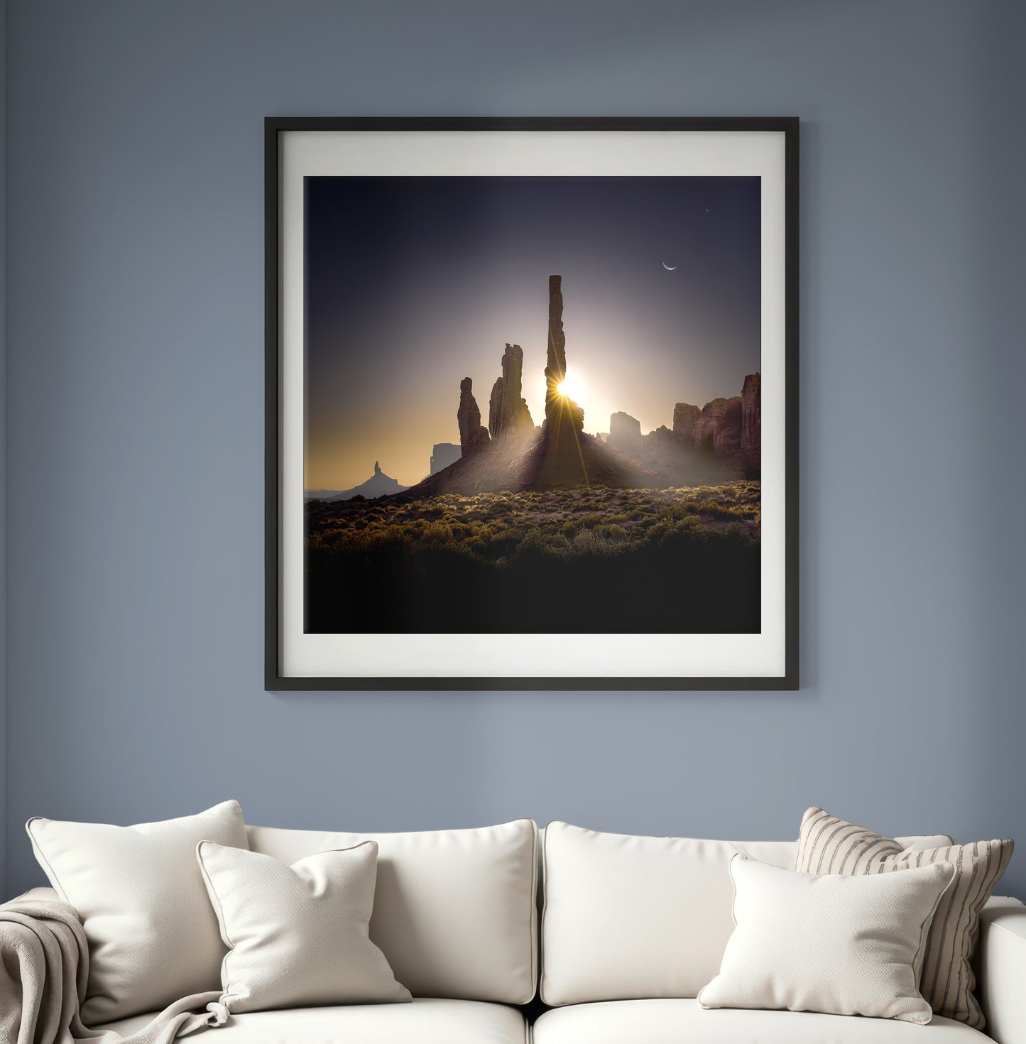 Monument Valley  - "Divine Dawn: Sun's Embrace" Fine Art Print